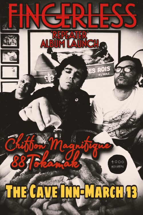Fingerless ‘Repeater’ Album Launch w/ Chiffon Magnifique + 88 Tokamak