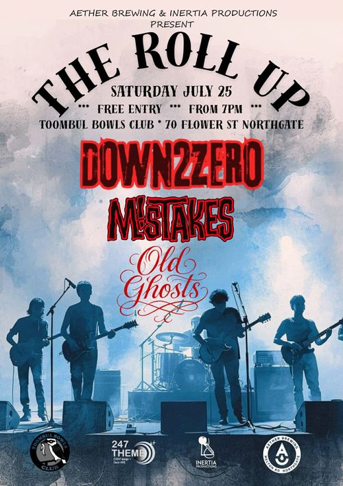 Mistakes, down2zero, & Old Ghosts free entry Aether Brewing show