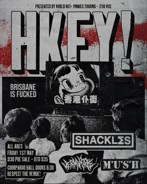 HONG KONG FUCK YOU (USA/MEX), Shackles, Verminate, M*U*S*H